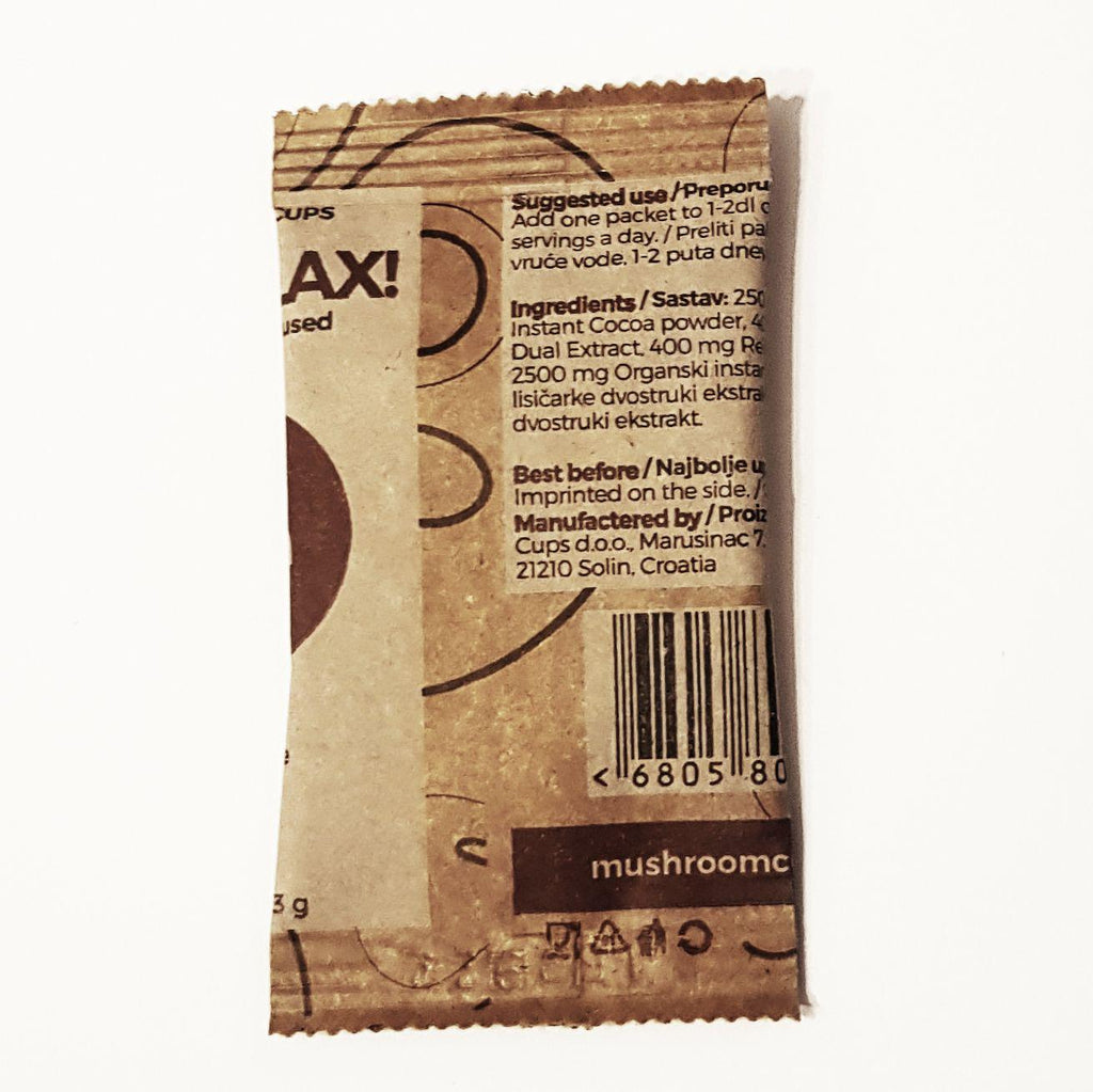 Go Relax – organic instant Cocoa with Chanterelle & Reishi